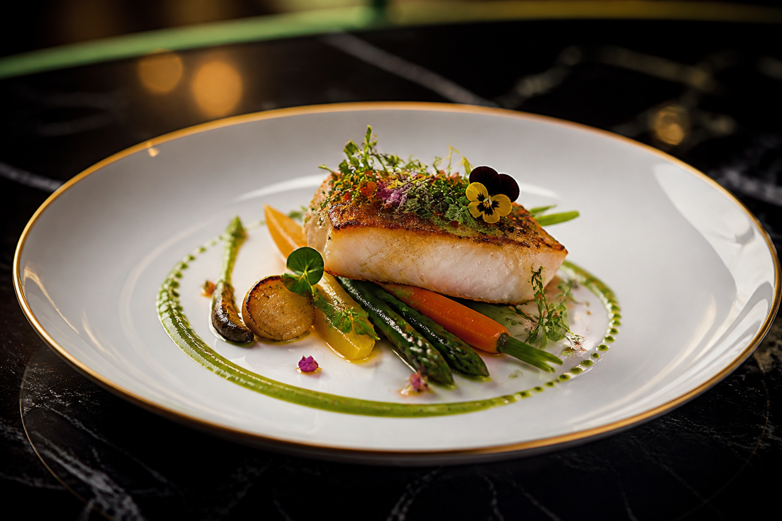 Assiette signature de saison chez LeChefBelle